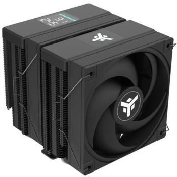 Itek Dissipatore Ad Aria ICY‑6HAT – Skt Universale 12 cm Nero – 250W TDP – 6 Heatpipe – Fan ARGB – Display Temperatura