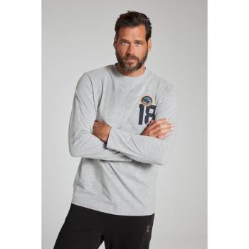 Maglia da notte a maniche lunghe grigia per uomo taglia XL JP1880