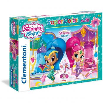 Puzzle 60 pièces Shimmer & Shine – Maxi (Clementoni 26421)