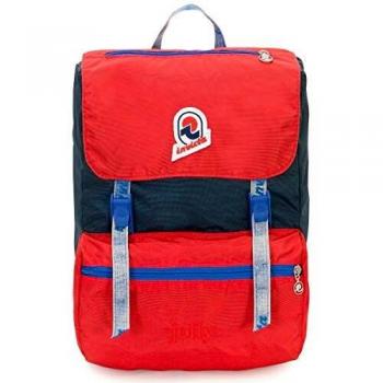 Invicta Jolly 18L Zaino Vintage con Tasca Porta PC 13 Rosso/Blu