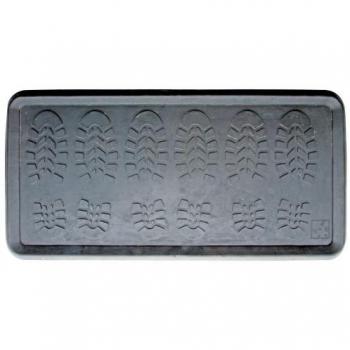 Esschert Design Schuhablage, 3 Paar Schuhe, 80 x 40 x 2,2 cm, grau