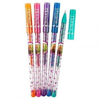 Depesche 6490 Horses Glitter Gel Pens – Set of Five