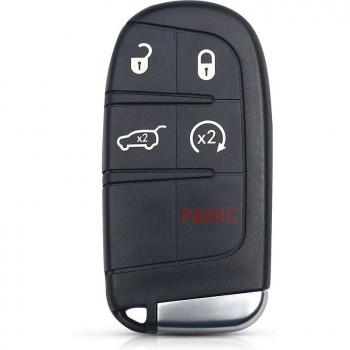 KEYYOU Blank Key Case for Chrysler Jeep Dodge Ram
