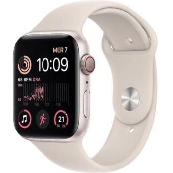Apple Watch SE 44mm GPS + Cellular Aluminium Gehäuse mit Sportarmband in Gold