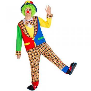 Men's XL Yellow Clown Costume – Alfredo Series