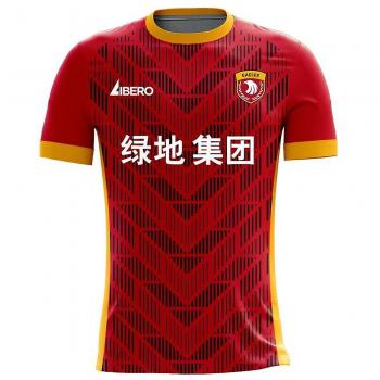 Tenue domicile Libero Sportswear Shanghai SIPG 2024-2025 Rouge M