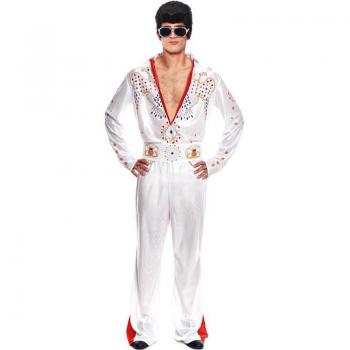 Disfraz de Leyenda del Rock Blanco para hombre
