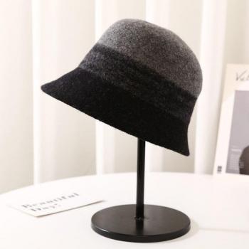 Warm Soft Woolen Bowler Hat for Women