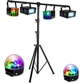 LightWave DJ 6 – Projecteurs Compacts + Portique Solide