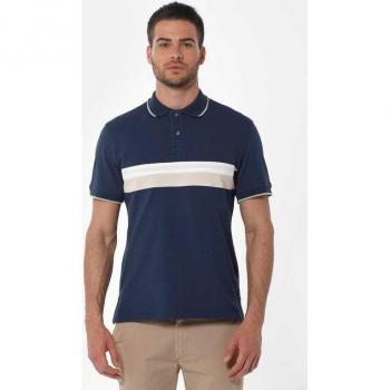 ORGANICATION Herren Polo mit Bio-Baumwolle und Kontrastdetails