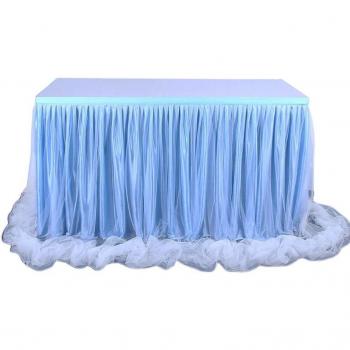 Décor Table Bonbon – 6' Tulle avec Volants