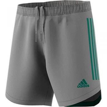 Adidas Condivo 20 Mid‑Cut Shorts for Men – Grey with Green Accent