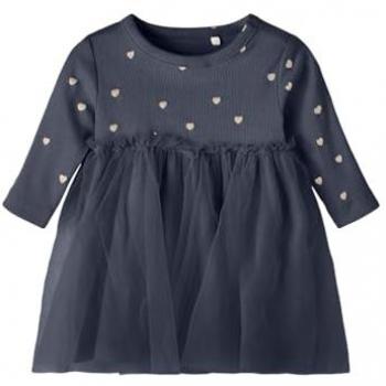 Name It Baby Mädchen Bodysuit und Jerseykleid Nadja in Dunkelblau