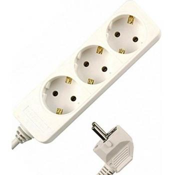 Regleta de tensión REV 512342555 3 Salidas AC 250 V 1,4 m Blanco