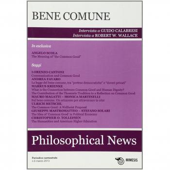 Philosophical news. Bene comune