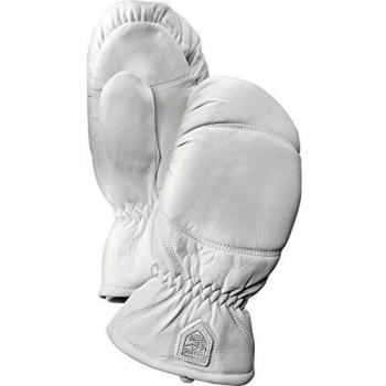 Hestra Women's White Leather Mitt
