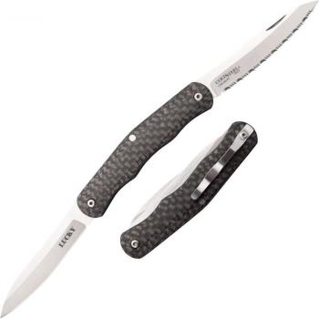 Cold Steel Lucky Folding Knife with Carbon Fiber Handles