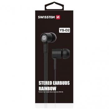 Auricolari RAINBOW YS‑D2 Swissten – Microfono integrato – Nero