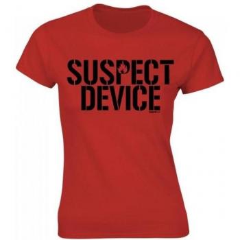 Blouse pour femmes Stiff Little Fingers « Suspect Device » en rouge