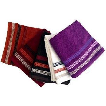 Serviette Vehka orange, dimensions 70 cm × 140 cm, 100 % coton