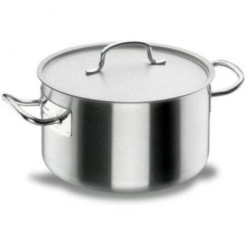 Lacor Cacerola Olla Alta con Tapa Chef Profesional en Acero Inoxidable