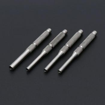 4-Piece Hollow End Roll Pin Tool Set (Stainless Steel, 1/8, 5/32, 3/16, 7/32)