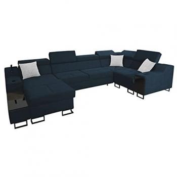 Sofá Sarasota 137 Azul de Diseño Urbano con Compartimento para Ropa