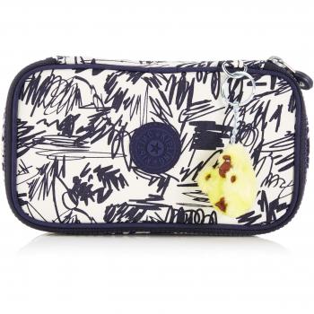 Kipling 50 PENS Trousses, 21 cm, 1 litre, Multicolore (Scribble Fun Bl)