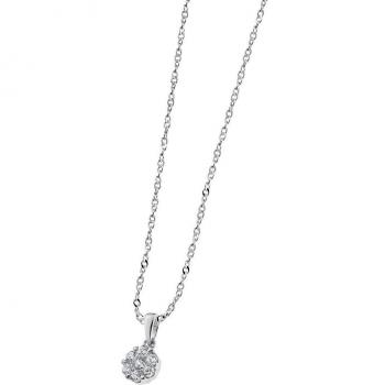 Collar de Plata WS01922/45 con Motivo Floral para Mujer