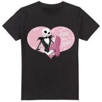 T‑shirt XL Homme Valentine « Love You To Death » – Le Cauchemar Avant Noël