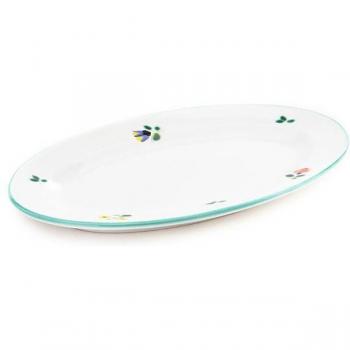 Assiette Gmundner Keramik Fleurs Dispersées (21x14cm)
