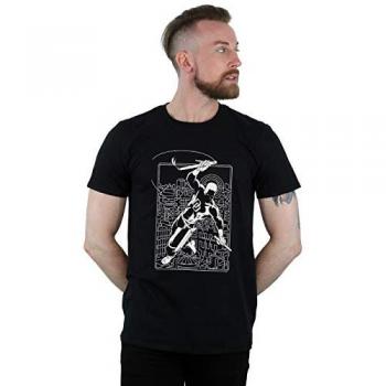 Marvel Herren Daredevil Silhouette T-Shirt weiß