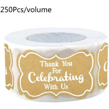 Rollo de Pegatinas Kraft para Papelería