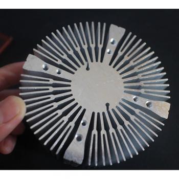 Disipador Redondo Aluminio 90x40mm – 100W LED