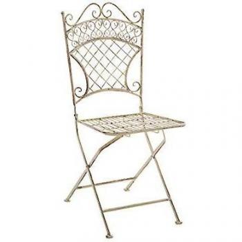 CLP Adelar Eisen Klappstuhl – Gartenstil Creme