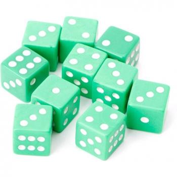 10pcs 15mm Multicolor Acrylic Dice Beads for Games