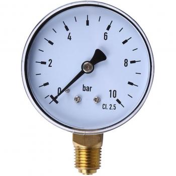 ACEHE 10 Bar Metal Pressure Gauge for Water, Oil, and Air