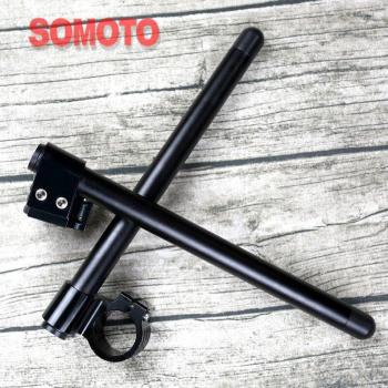 Manillar de motocicleta con clip de barra 37 MM negro