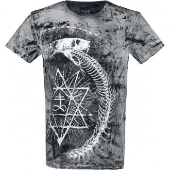 Ouroboros T‑Shirt Gothique – Alchemy England – Noir, S–4XL, Hommes