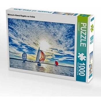 CALVENDO 1000 Teile Puzzle Mittwoch-Abend-Regatta vor Holnis