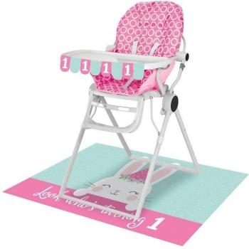 Bunny Themed 1st Birthday High Chair Decoration Set