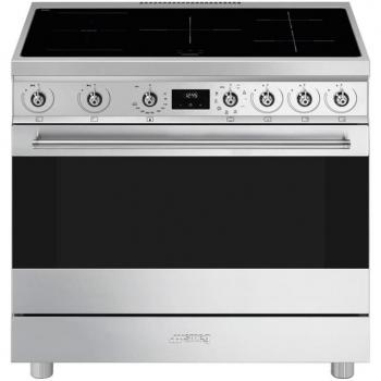Fogão de Indução Smeg C9IMX2, 90 cm, 5 Zonas, Inox