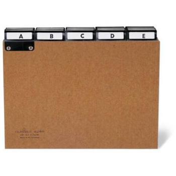 DIN A4 Quer PressSpan Durable Leitregister A-Z Braun 424511