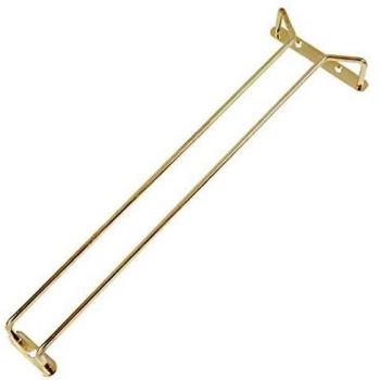 Beaumont Brass Wine Glass Rack 16 inches