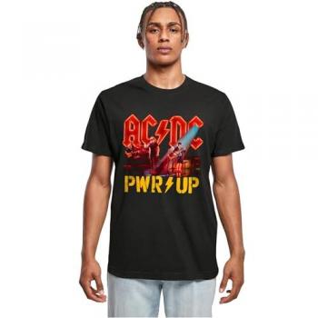 T‑shirt Merchcode ACDC – Projecteurs de scène PWRUP Noir L