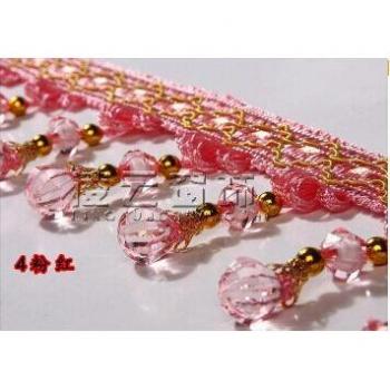 Accessoire de rideau en ruban de citrouille, perles en cristal, 12 mètres, 7,5 cm N9621
