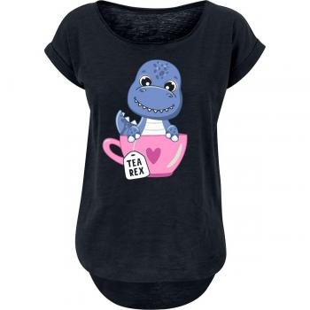 Tierisch Tea Rex Shirt – S bis XXL – Damen – schwarz
