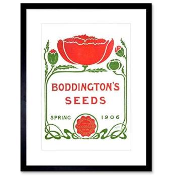 Artery8 Boddingtons Seeds Spring 1906 – 7 x 9 Black-Frame Wall Decor