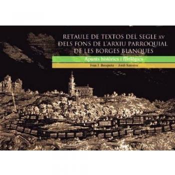Retaule de textos del segle XV del fons de l'arxiu parroquial de les Borges Blanques