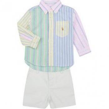 Ensemble enfant Polo Ralph Lauren à manches longues et short